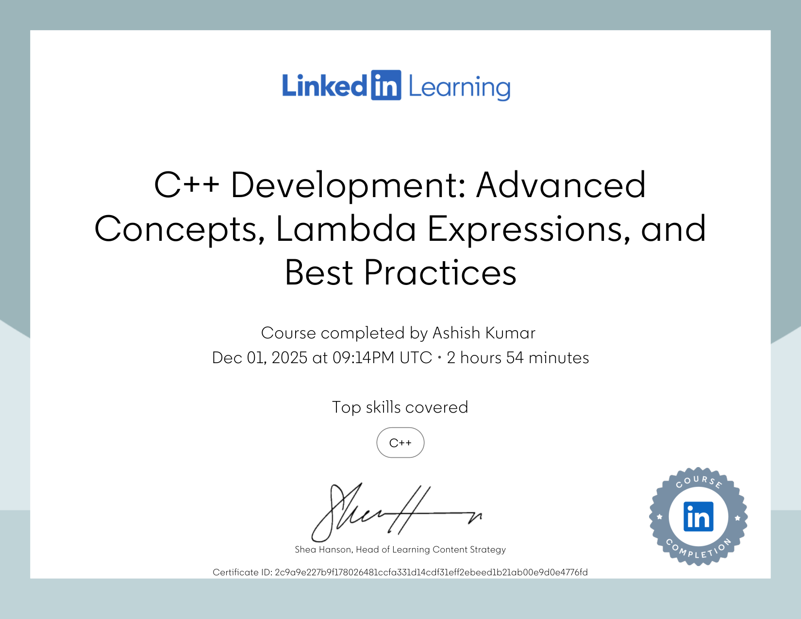 C++ Development: Advanced Concepts, Lambda Expressions, and Best Practices