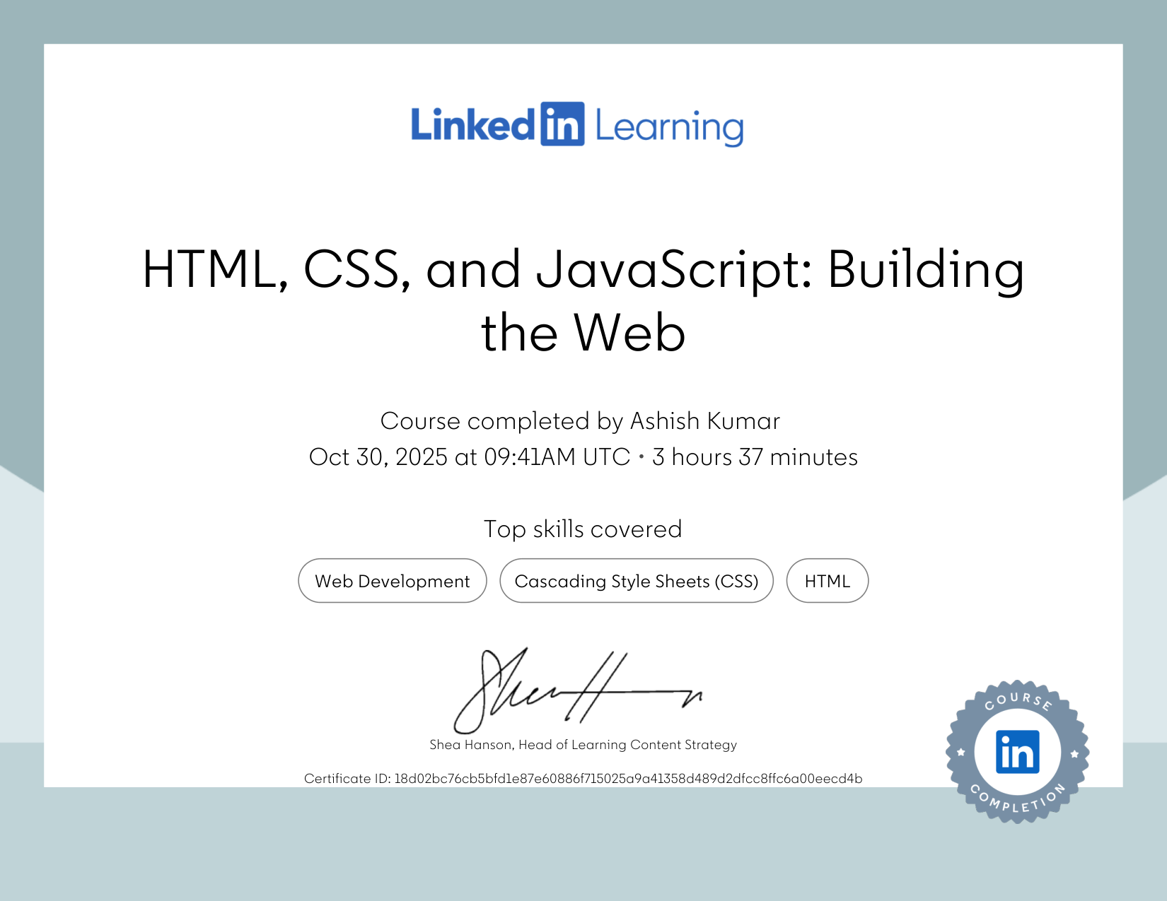 HTML, CSS, and JavaScript: Building the Web