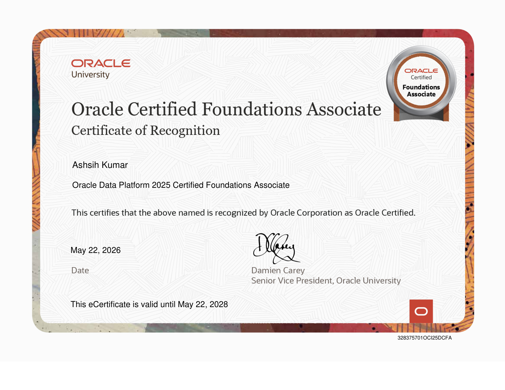 Oracle Data Platform 2025 Certified Foundations Associate